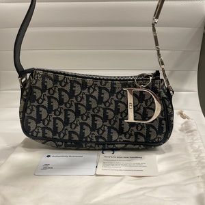 Dior Trotter Charm Pochette Baguette Oblique Bag